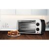 Brentwood Appliances 9-1/2" 4-Slot Black/Stainless Steel Toaster Oven TS-345B